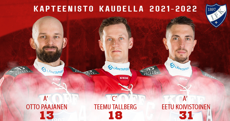Liiga_HIFK_kapteenisto2021-2022