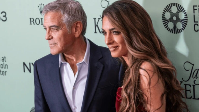 George ja Amal Clooney poseeraavat New Yorkin elokuvajuhlilla syyskuussa 2025. Kuva: shutterstock.com